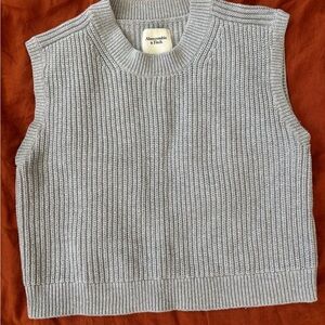 Abercrombie & Fitch Gray Crew Neck Sweater